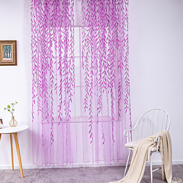 Inverted Willow Wicker Offset Printing Curtains