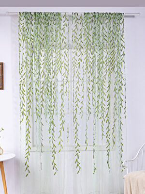 Inverted Willow Wicker Offset Printing Curtains