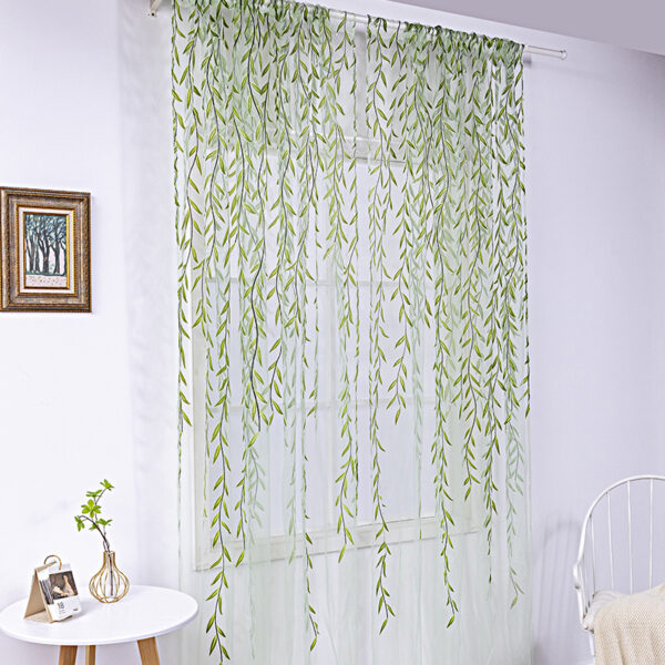 Inverted Willow Wicker Offset Printing Curtains