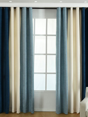 simple solid chenille curtain