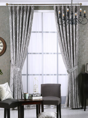 Living Room Chenille Blackout Curtains